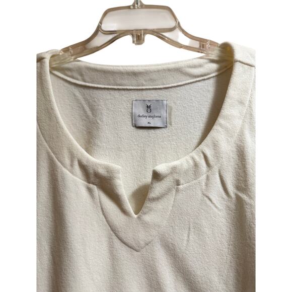 Dudley Stephens White Fleece Short Sleeve Mini Dress - XL - Picture 3 of 8